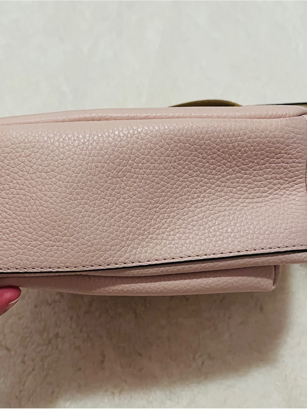 Michael Kors Blush Pebbled Leather Mini Backpack with Gold Hardware - Picture 7 of 9